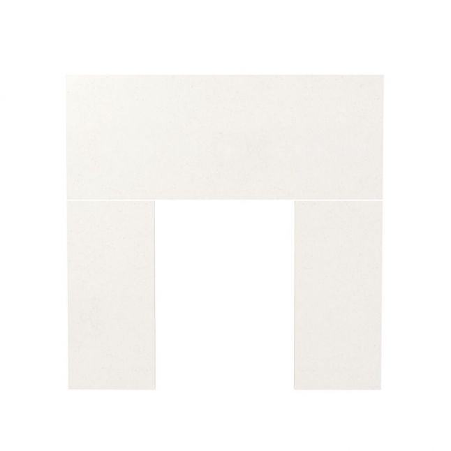 Agean Limestone 3PC Fireplace Backpanel