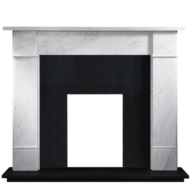 Austin Black Granite Polished Fireplace
