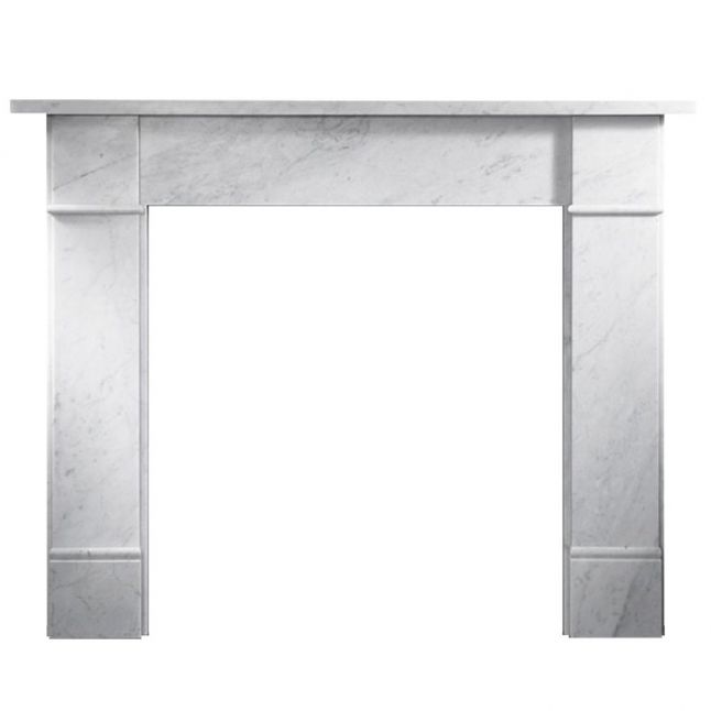 Austin Carrara Marble Fireplace Surround
