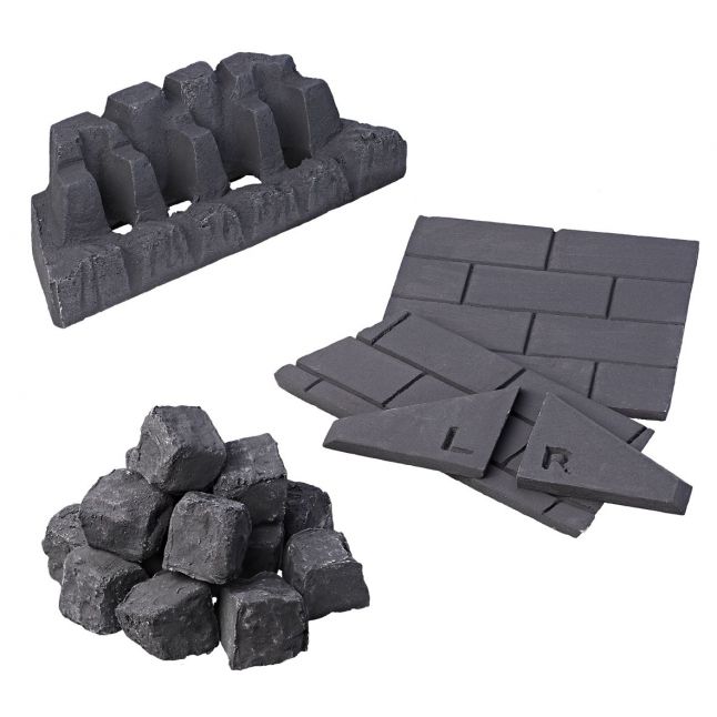 Slimline Coal Set - Square