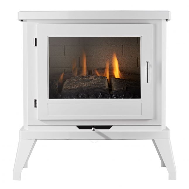 Doughton Flueless Gas Stove White