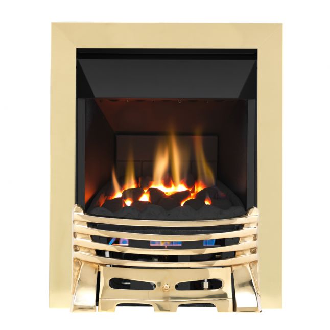 Grosvenor Elysee Brass High Efficiency Gas Fire 