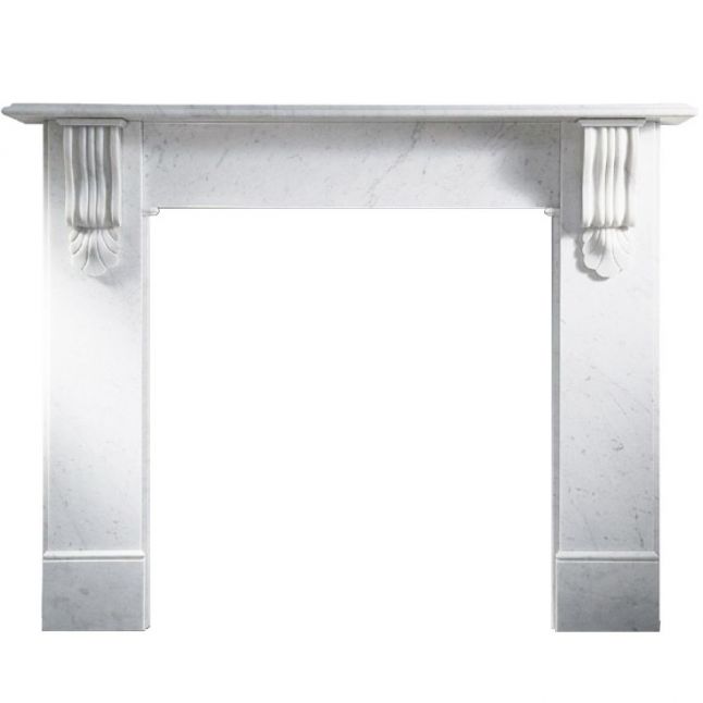 Kinson Carrara Marble Fireplace Surround