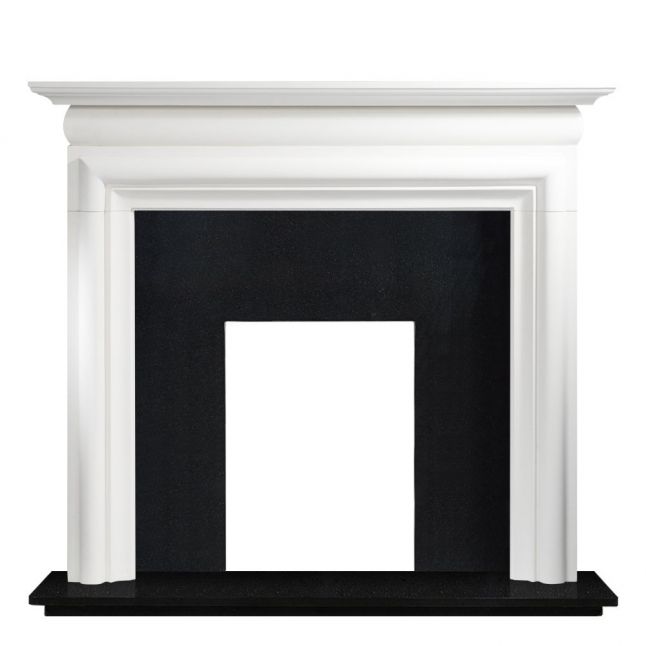 Mawgan High Agean Limestone Fireplace