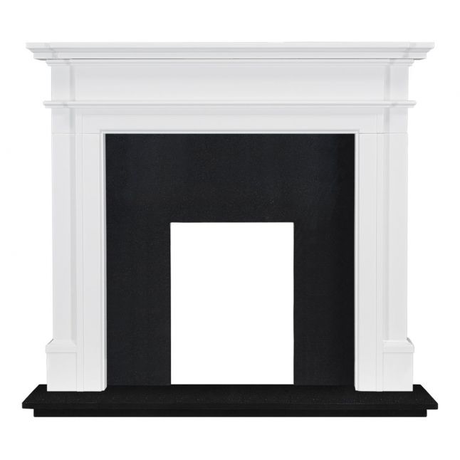 Montana Fireplace Suite Painted White 