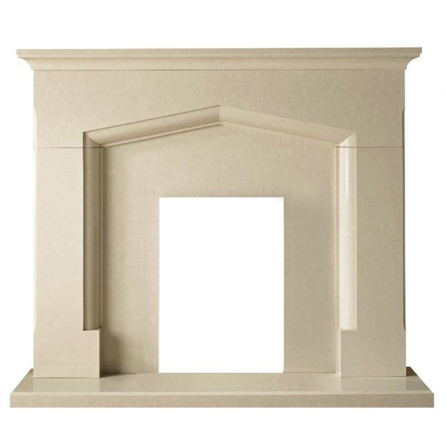 Truro Micro Marble Perla Fireplace Suite 