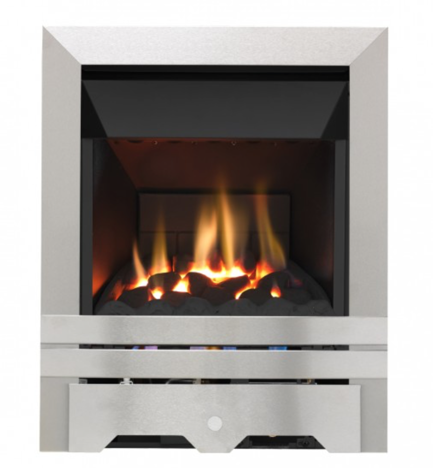 Grosvenor Kinloch High-Efficiency Gas Fire in silver